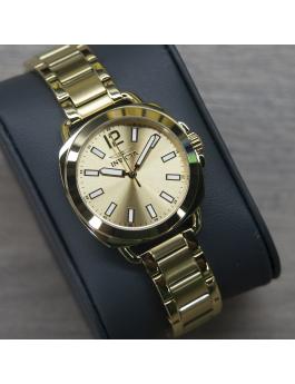 Invicta Wildflower 46346 Relógio Feminino - Movimento de Quartzo - Aço Inoxidável com Mostrador Dourado - 32 mm