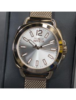 Invicta Wildflower 46339 Orologio da Donna - Movimento al Quarzo - Acciaio Inossidabile con Quadrante Argento - 32 mm