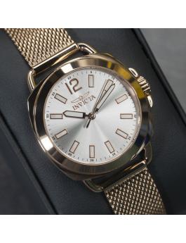 Invicta Wildflower 46339 Orologio da Donna - Movimento al Quarzo - Acciaio Inossidabile con Quadrante Argento - 32 mm