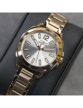 Invicta Wildflower 46347 Relógio Feminino - Movimento de Quartzo - Aço Inoxidável com Mostrador Prateado - 32 mm