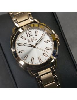 Invicta Wildflower 46347 Relógio Feminino - Movimento de Quartzo - Aço Inoxidável com Mostrador Prateado - 32 mm
