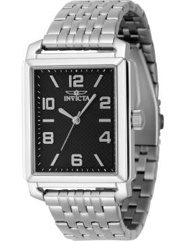 Invicta Vintage 46659 Relógio Masculino - Movimento de Quartzo - Aço Inoxidável com Mostrador Preto - 33 mm