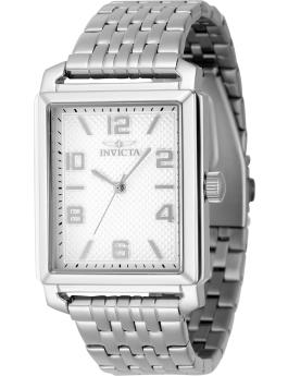 Invicta Vintage 46634 Relógio Masculino - Movimento Quartz - Aço Inoxidável com Mostrador Prateado - 33 mm