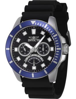 Invicta Pro Diver 46927 Men's Watch - Quartz Movement - Stainless Steel with Black Dial - 45 mm