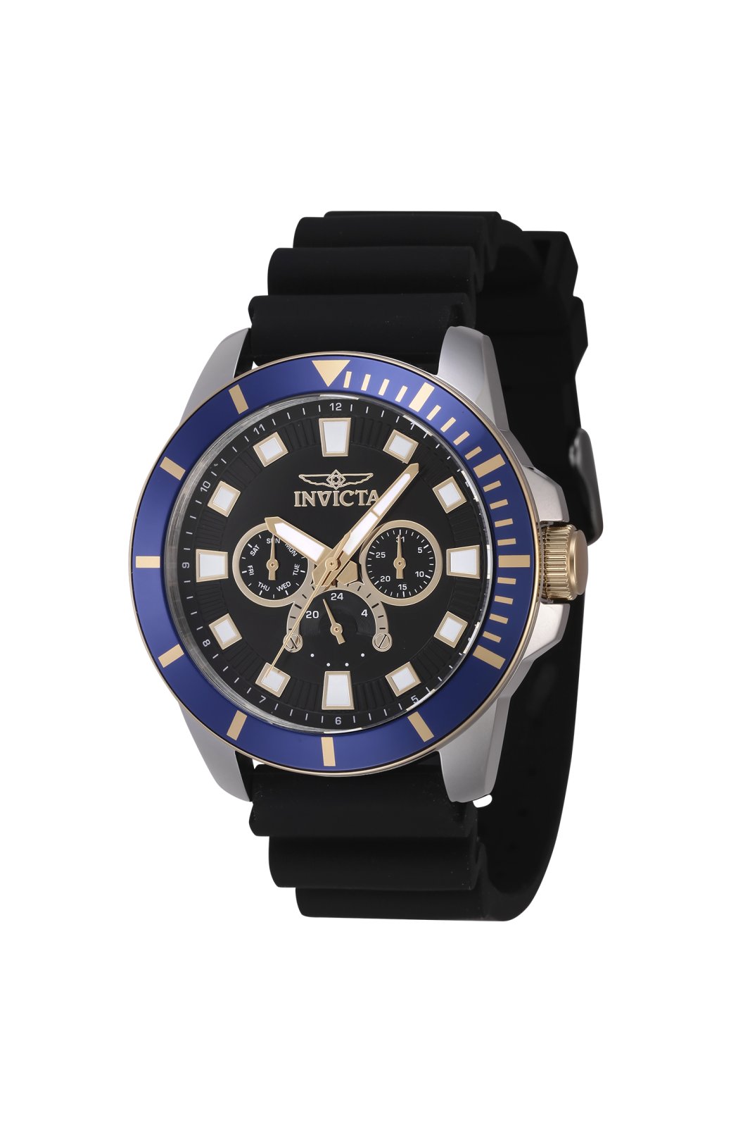 Invicta Pro Diver 46930 Men's Watch - Quartz Movement - Stainless Steel with Black Dial - 45 mm