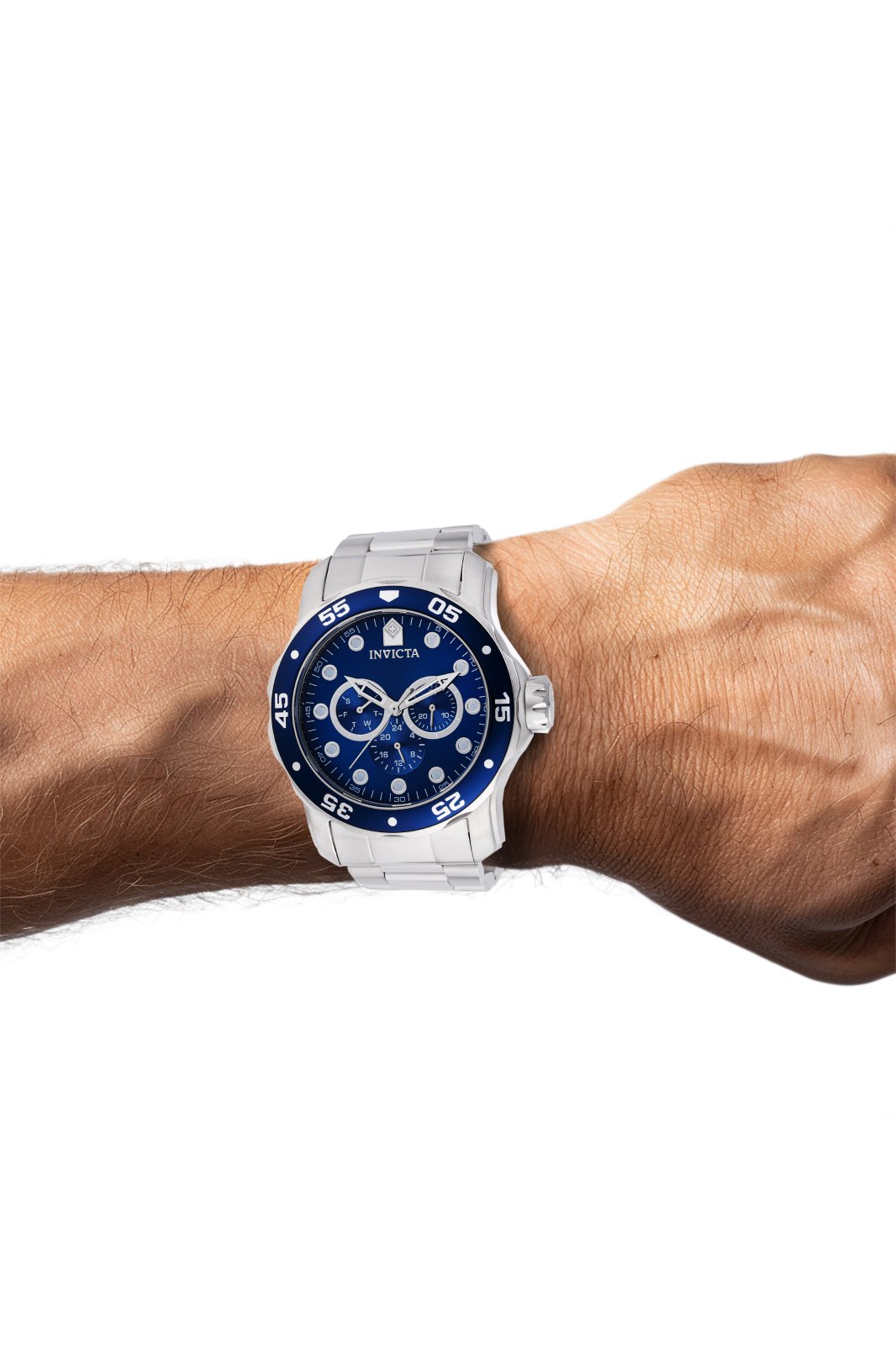 Invicta Pro Diver - SCUBA 45728 Men's Watch - Quartz Movement - Stainless Steel with Blue Dial - 48 mm