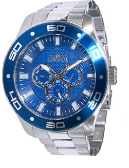 Invicta Pro Diver - SCUBA 45757 Men's Watch - Quartz Movement - Stainless Steel with Blue Dial - 50 mm