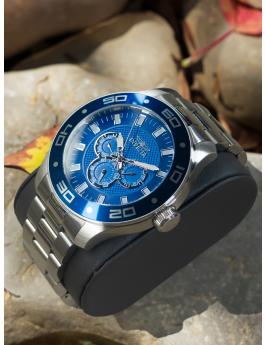 Invicta Pro Diver - SCUBA 45757 Men's Watch - Quartz Movement - Stainless Steel with Blue Dial - 50 mm