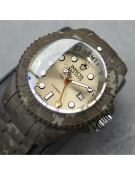 Invicta Reserve 45938 Relógio Masculino - Movimento de Quartzo - Aço Inoxidável com Mostrador Marrom - 52 mm