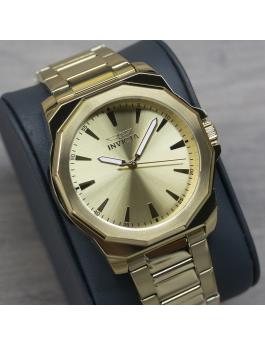 Invicta Speedway 46840 Relógio Masculino - Movimento Quartz - Aço Inoxidável com Mostrador Dourado - 42 mm