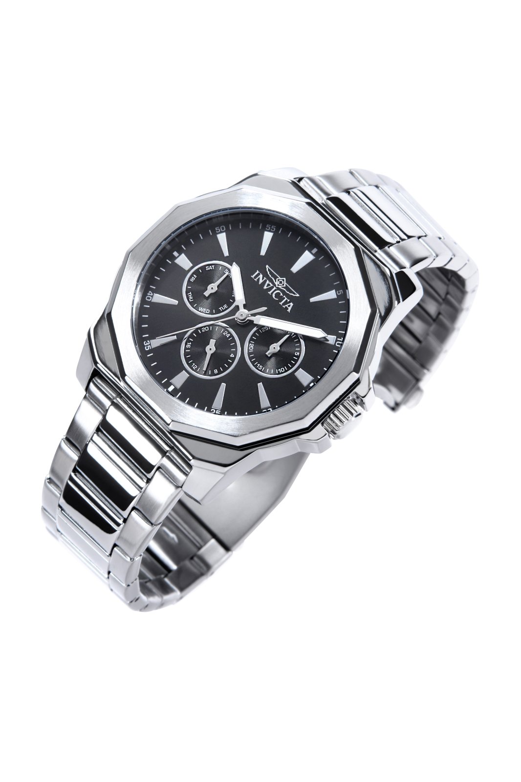 Invicta Speedway 46842 Relógio Masculino - Movimento de Quartzo - Aço Inoxidável com Mostrador Preto - 42 mm