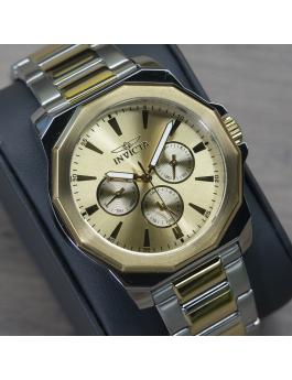 Invicta Speedway 46846 Men's Watch - Quartz Movement - Stainless Steel with Gold Dial - 42 mm