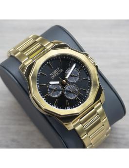 Invicta Speedway 46849 Reloj de Hombre - Movimiento de Cuarzo - Acero Inoxidable con Esfera Negra - 42 mm