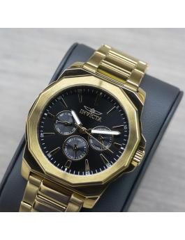 Invicta Speedway 46849 Reloj de Hombre - Movimiento de Cuarzo - Acero Inoxidable con Esfera Negra - 42 mm
