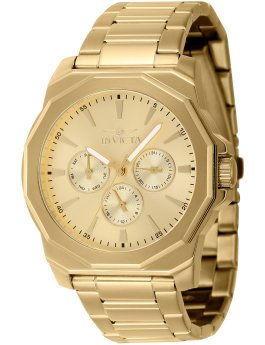 Invicta Speedway 46855 Reloj para Hombre - Movimiento de Cuarzo - Acero Inoxidable con Esfera Dorada - 42 mm