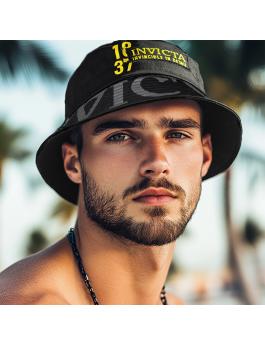 Chapéu Bucket Invicta - Preto/Amarelo