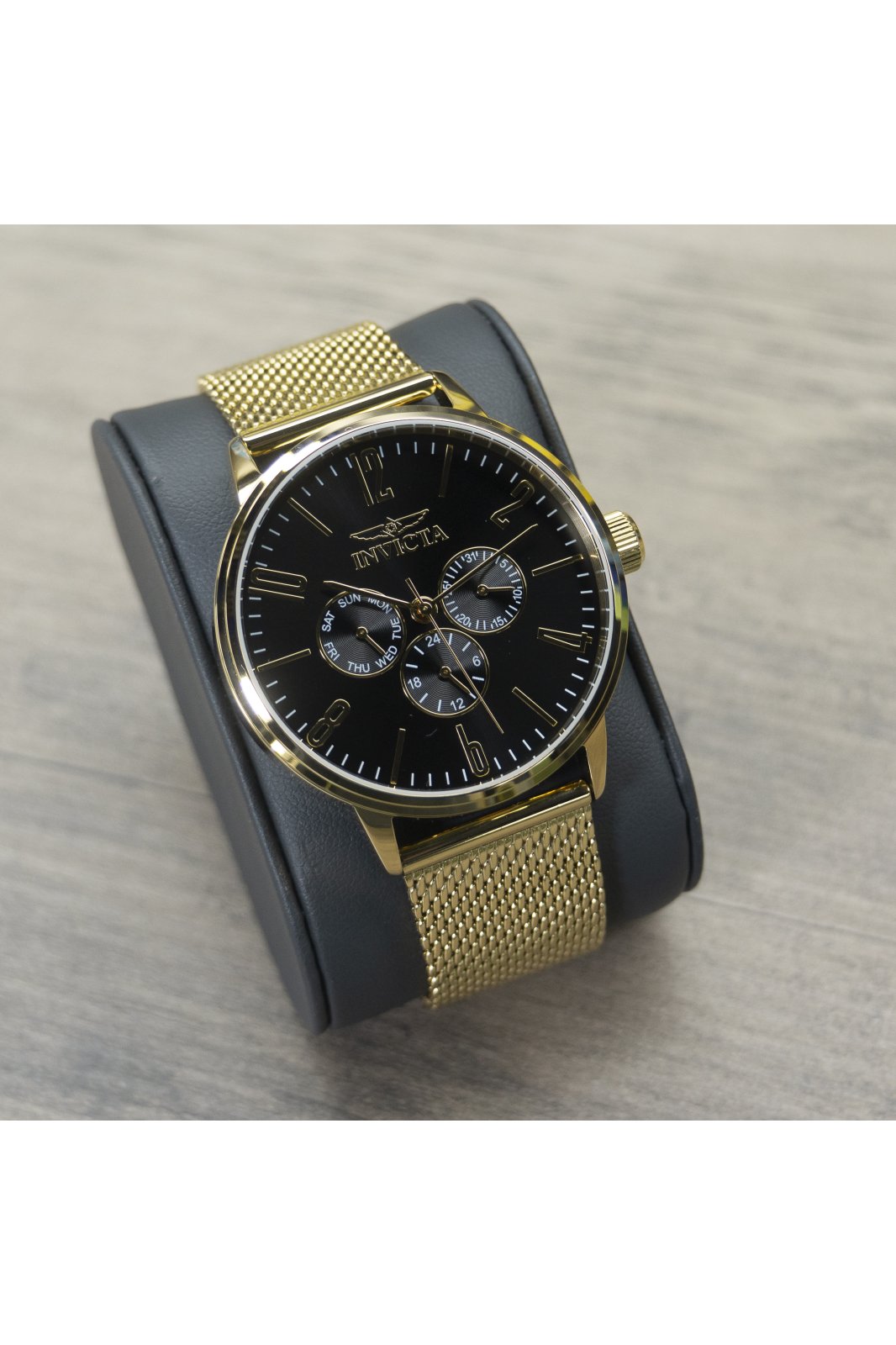 Invicta Orologio da uomo Aviator 45mm al quarzo in silicone, blu (Modello: 38401