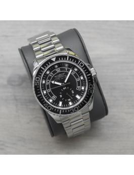 Invicta Pro Diver 47125 Men's Watch - Quartz Movement - Stainless Steel with Black Dial - 44 mm