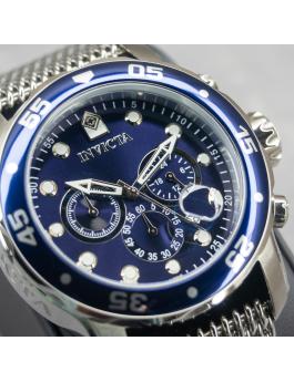 Invicta Pro Diver - SCUBA 47237 Reloj de Hombre - Movimiento de Cuarzo - Acero Inoxidable con Esfera Azul - 48 mm