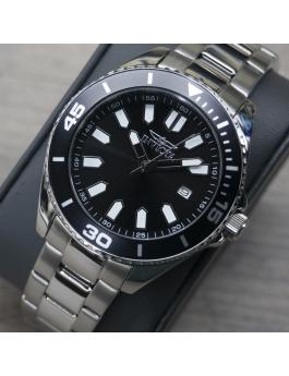 Invicta Pro Diver 46316 Relógio Masculino - Movimento de Quartzo - Aço Inoxidável com Mostrador Preto - 43 mm
