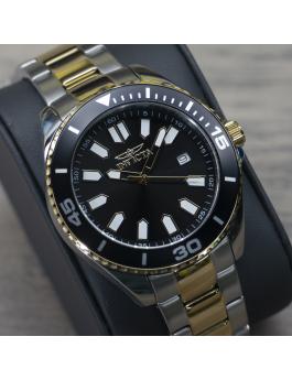 Invicta Pro Diver 46319 Men's Watch - Quartz Movement - Stainless Steel with Black Dial - 43 mm