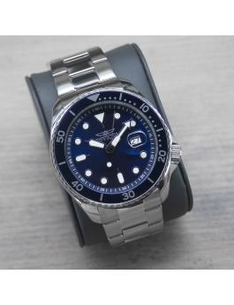 Invicta Pro Diver 47158 Men's Watch - Quartz Movement - Stainless Steel with Blue Dial - 46 mm
