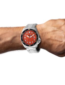 Invicta Pro Diver 47159 Men's Watch - Quartz Movement - Stainless Steel with Orange Dial - 46 mm