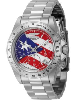 Invicta Speedway 46111 Men's Watch - Quartz Movement - Stainless Steel with Red Dial - 40 mm