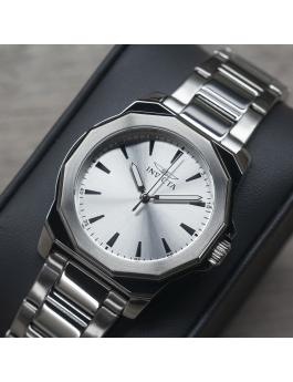 Invicta Speedway 47337 Reloj para Mujer - Movimiento de Cuarzo - Acero Inoxidable con Esfera Plateada - 34 mm