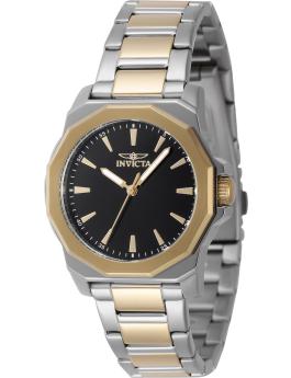 Invicta Speedway 47338 Reloj de Mujer - Movimiento de Cuarzo - Acero Inoxidable con Esfera Negra - 34 mm