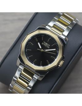Invicta Speedway 47338 Reloj de Mujer - Movimiento de Cuarzo - Acero Inoxidable con Esfera Negra - 34 mm