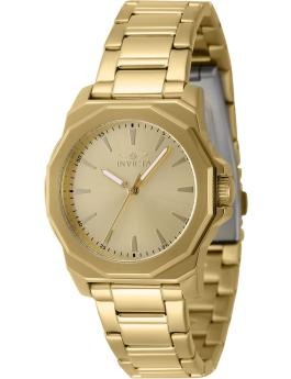 Invicta Speedway 47339 Reloj de Mujer - Movimiento de Cuarzo - Acero Inoxidable con Esfera Dorada - 34 mm