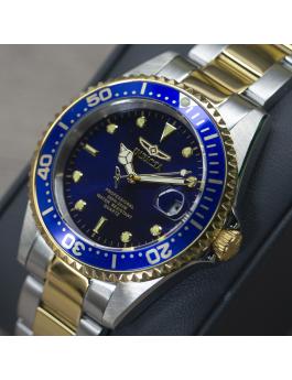 Invicta Pro Diver 8935OB Herenhorloge - Quartz Uurwerk - Roestvrij Staal met Blauwe Wijzerplaat - 38 mm
