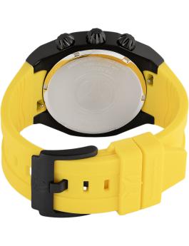 TechnoMarine Reef - Sun TM-523002 Reloj de Hombre - Movimiento de Cuarzo - Acero Inoxidable con Esfera Amarilla - 45 mm