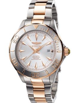 Invicta Signature 7112 Relógio Masculino - Movimento Automático - Aço Inoxidável com Mostrador Prateado - 47 mm