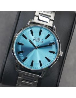 Invicta Wildflower 47321 Relógio Feminino - Movimento de Quartzo - Aço Inoxidável com Mostrador Azul - 38 mm