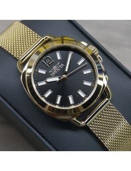 Invicta Wildflower 47324 Orologio da Donna - Movimento al Quarzo - Acciaio Inossidabile con Quadrante Nero - 32 mm