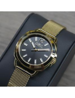 Invicta Wildflower 47324 Orologio da Donna - Movimento al Quarzo - Acciaio Inossidabile con Quadrante Nero - 32 mm
