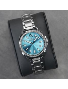 Invicta Wildflower 47327 Relógio Feminino - Movimento de Quartzo - Aço Inoxidável com Mostrador Azul - 32 mm