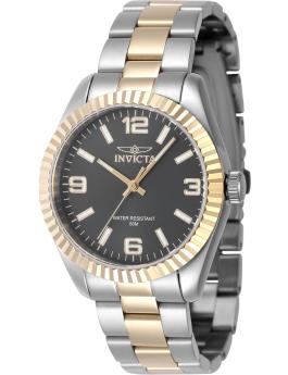 Invicta Specialty 47468 Reloj de Mujer - Movimiento de Cuarzo - Acero Inoxidable con Esfera Negra - 36 mm