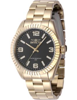 Invicta Specialty 47473 Reloj de Mujer - Movimiento de Cuarzo - Acero Inoxidable con Esfera Negra - 36 mm