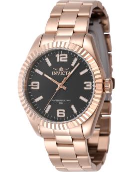 Invicta Specialty 47476 Reloj de Mujer - Movimiento de Cuarzo - Acero Inoxidable con Esfera Negra - 36 mm