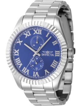 Invicta Specialty 47423 Relógio Masculino - Quartz Movement - Aço Inoxidável com Mostrador Azul - 43 mm
