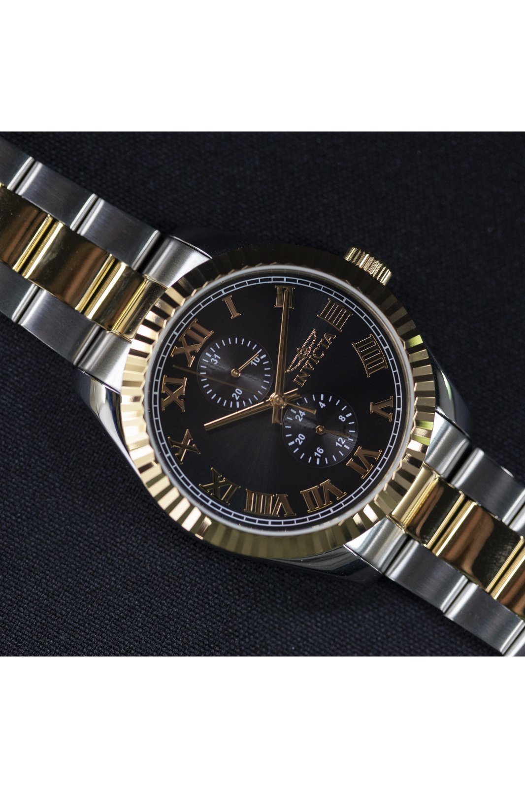 Invicta Specialty 47425 Relógio Masculino - Quartz Movement - Aço Inoxidável com Mostrador Preto - 43 mm