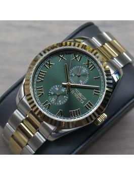 Invicta Specialty 47427 Relógio Masculino - Movimento de Quartzo - Aço Inoxidável com Mostrador Verde - 43 mm