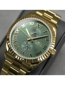 Invicta Specialty 47430 Relógio Masculino - Movimento de Quartzo - Aço Inoxidável com Mostrador Verde - 43 mm