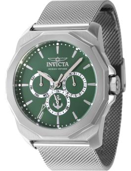 Invicta OCEAN VOYAGE 46251 Herreur - Quartz Movement - Rustfrit Stål med Grøn Zifferblad - 44 mm