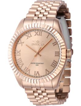 Invicta Specialty 47407 Men's Watch - Quartz Movement - Stainless Steel with Rose Gold Dial - 43 mm