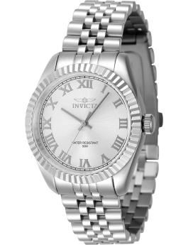 Invicta Specialty 47409 Damenarmbanduhr - Quartz Uhrwerk - Edelstahl mit silbernem Zifferblatt - 36 mm