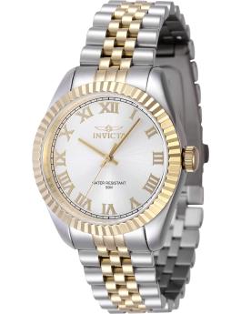 Invicta Specialty 47414 Reloj de Mujer - Movimiento de Cuarzo - Acero Inoxidable con Esfera Plateada - 36 mm